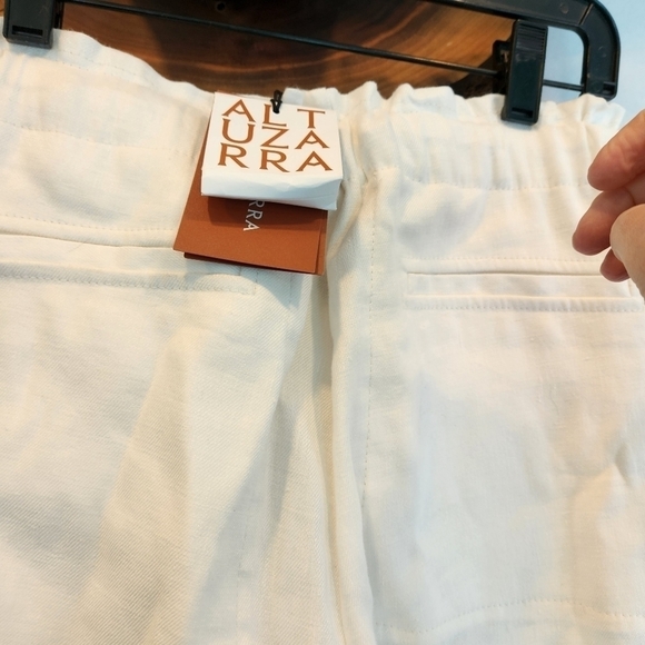 ALTUZARRA Catkin off white linen pants size S BNWT - Picture 13 of 16